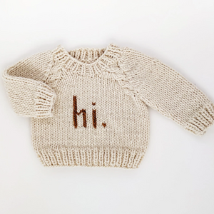 Hi Pecan Crewneck Sweater
