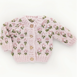 Bitty Blooms Blush Cardigan