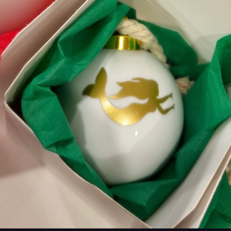 Gold Mermaid Ornament