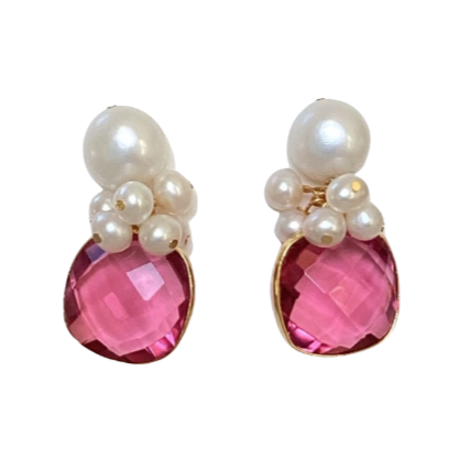 Reese Earrings - Pretty in Pink