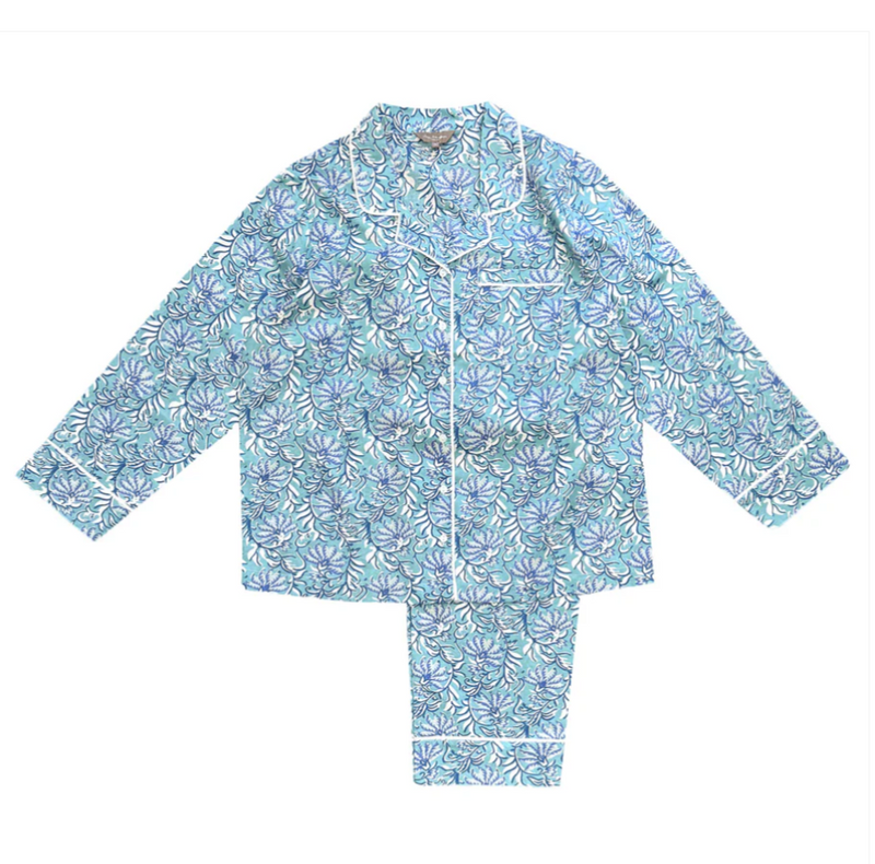 Jaipur Pyjamas - Turquoise/Blue