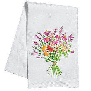Kitchen Towel - Pink Spring Floral Bouquet