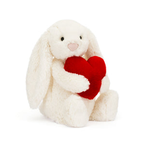 Bashful Red Love Heart Bunny – Darilynn's