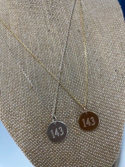 143 Necklace - Engraved