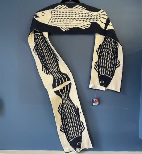 Fish Knit Icelandic Scarf