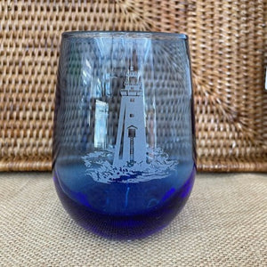 Stemless Wine - Minot Lighthouse Blue