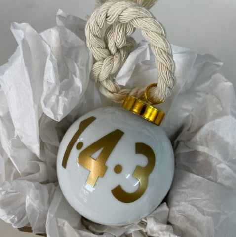 ‘143’ Ornament - Gold