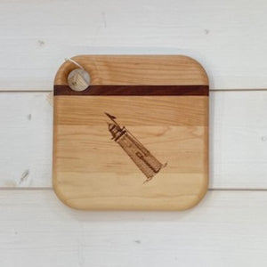 Square Cheese Board-Minot Lighthouse