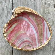 Clam Shell-Pink Rose Marble