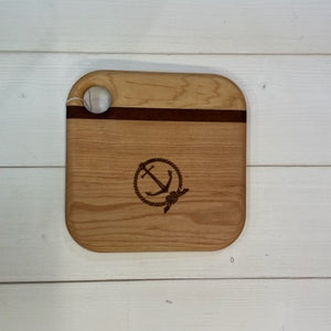 Square Cheese Board-Anchor in Rope