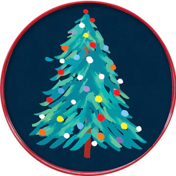 Abstract Christmas Tree 15” Tray