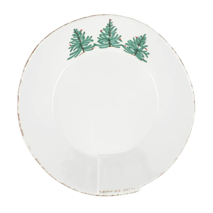 Melamine Lastra Holiday Shallow Serving Bowl-L