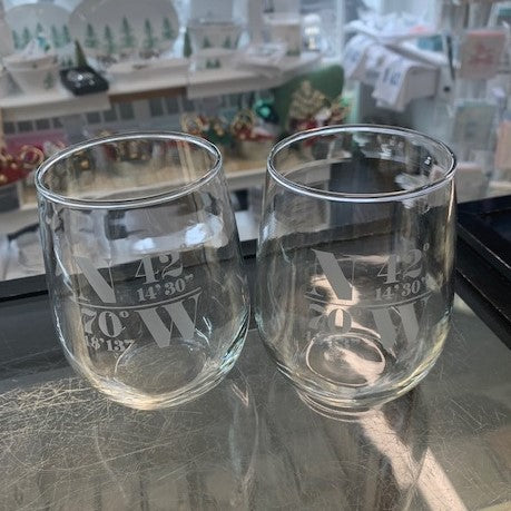 Stemless Wine-Cohasset Lat/Long