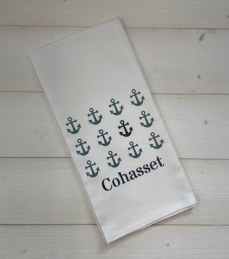 Cohasset Multi Anchor Tea Towel