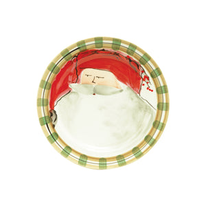Old St Nick Salad Plate - Red Hat