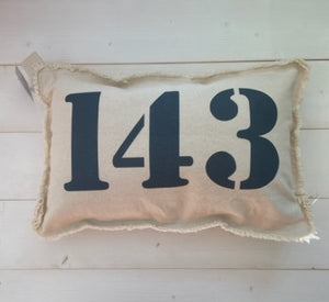 143 Baby Pillow-Navy