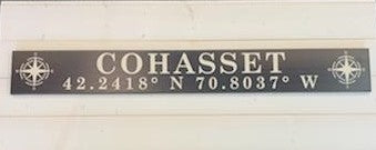 Cohasset Coord Sign w/Compass Rose