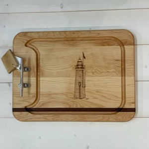 Single Cleat Medium Appetizer Board - Minot Lighthouse