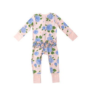 Hydrangea Zipper Romper