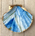 Shell Dish - Blue Marble