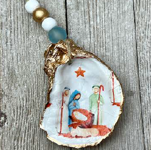 Oyster Ornament - Nativity