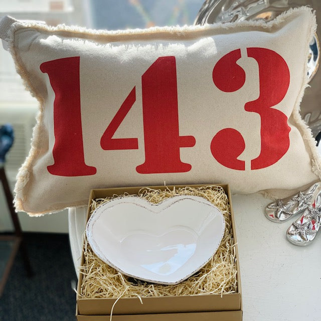 143 Baby Pillow - Red
