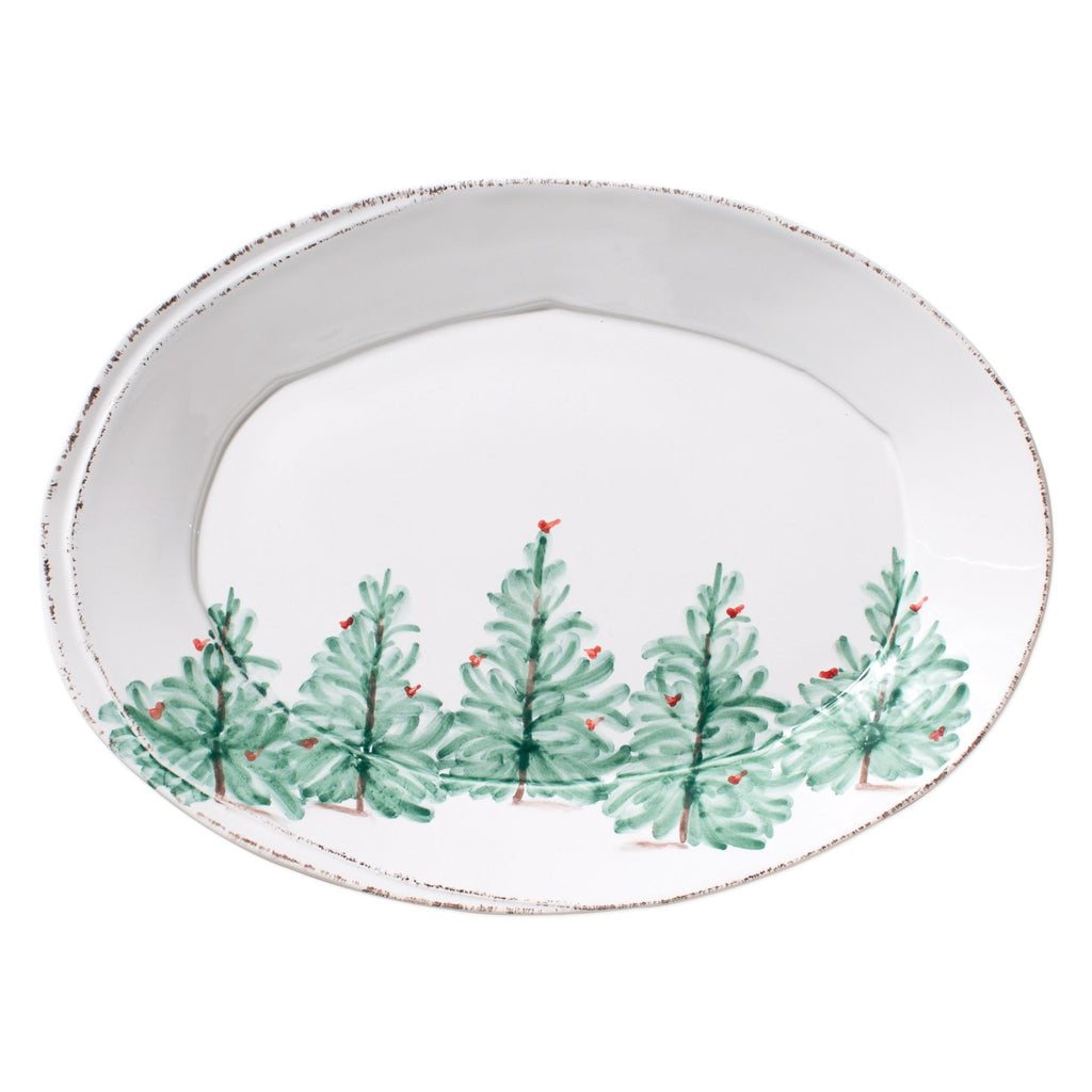 Lastra Holiday Oval Platter - S