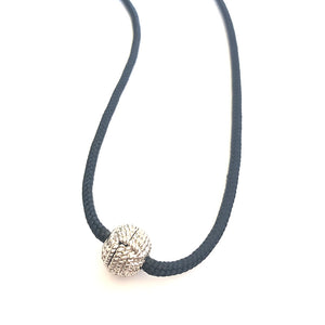 Captain's Cord Necklace - Pewter