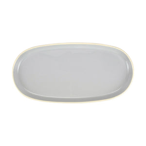 Chroma Narrow Oval Platter-Light Gray