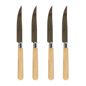 Albero Oak Steak Knives-Set of 4