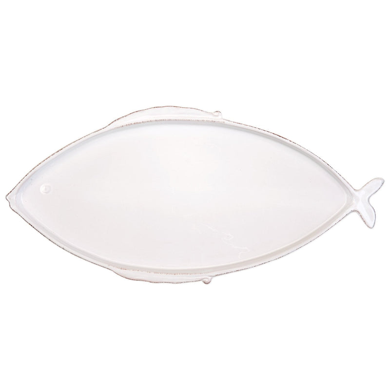 Fish Oval White Platter-L