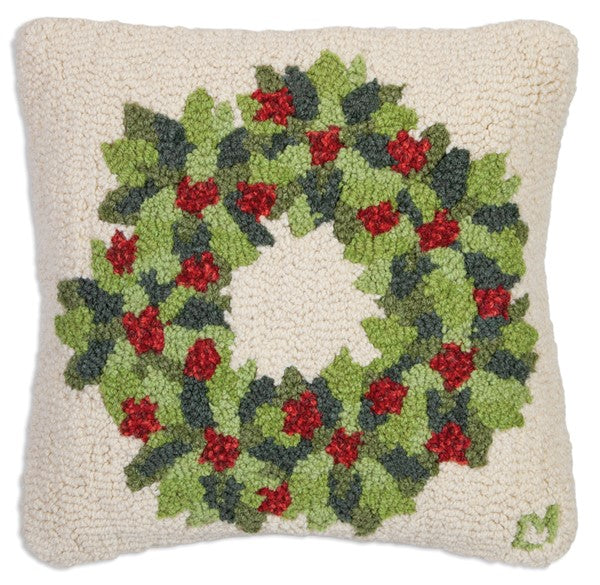 Pillow - Berries & Leaves Wreath-18