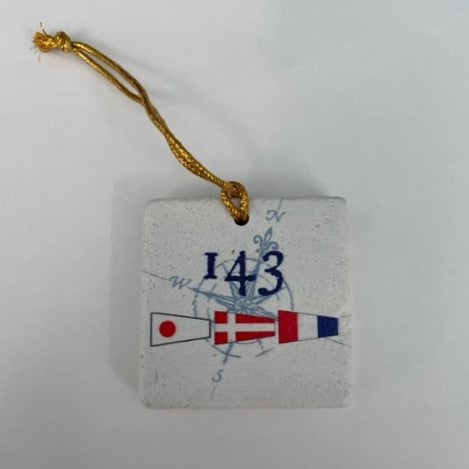 143 Nautical Flags Ornament